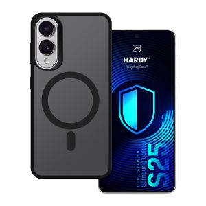 Dūminis dėklas su MagSafe, skirtas Samsung Galaxy S25 Edge – 3mk HARDY® Hazy MagCase™ Black