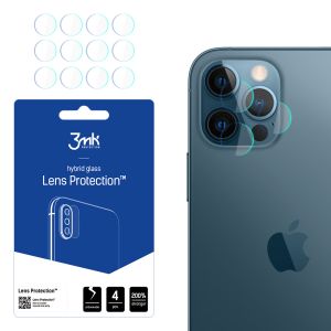 Objektyvo stiklas Apple iPhone 12 Pro fotoaparatui - 3mk Lens Protection