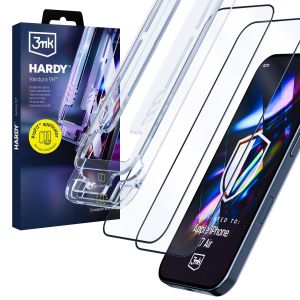 2x Grūdintas stiklas su ProFIT™ aplikatoriumi Apple iPhone Air – 3mk HARDY® Hardura 9H™