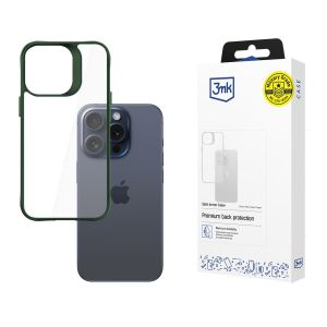 Dėklas Apple iPhone 15 Pro - 3mk Satin Armor Case+ Green
