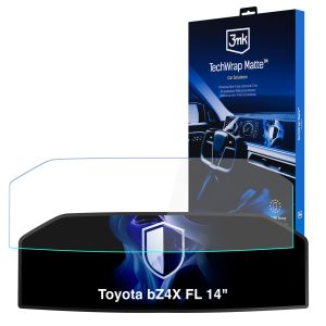 Matinė apsauginė plėvelė prietaisų skydelio ekranui, skirta Toyota bZ4X FL 14" 2025- – 3mk TechWrap Matte Cluster™