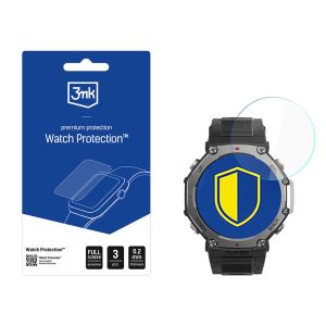Apsauginis stiklas išmaniojo laikrodžio ekranui Amazfit T-Rex 3 - 3mk Watch Protection