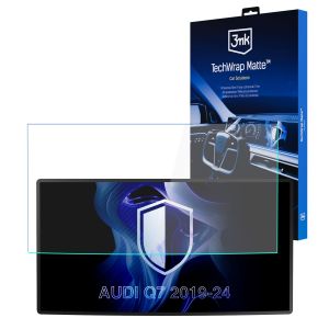 Matinė apsauginė plėvelė prietaisų skydelio ekranui, skirta AUDI Q7 2019-24 – 3mk TechWrap Matte Cluster™