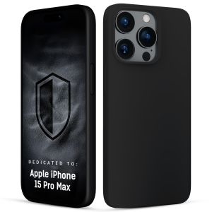 Silikoninis dėklas su MagSafe skirtas Apple iPhone 15 Pro Max - 3mk HARDY® Mellow MagCase™ Black