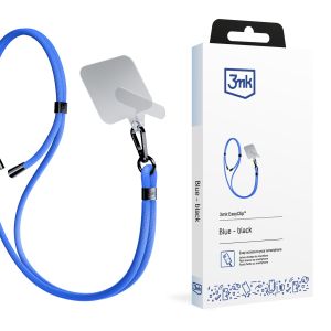 3mk EasyClip išmaniojo telefono dirželis Blue (black)