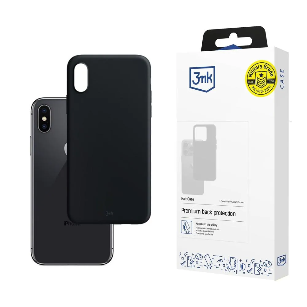 Deklas Apple iPhone X/XS - 3mk Matt Case Black