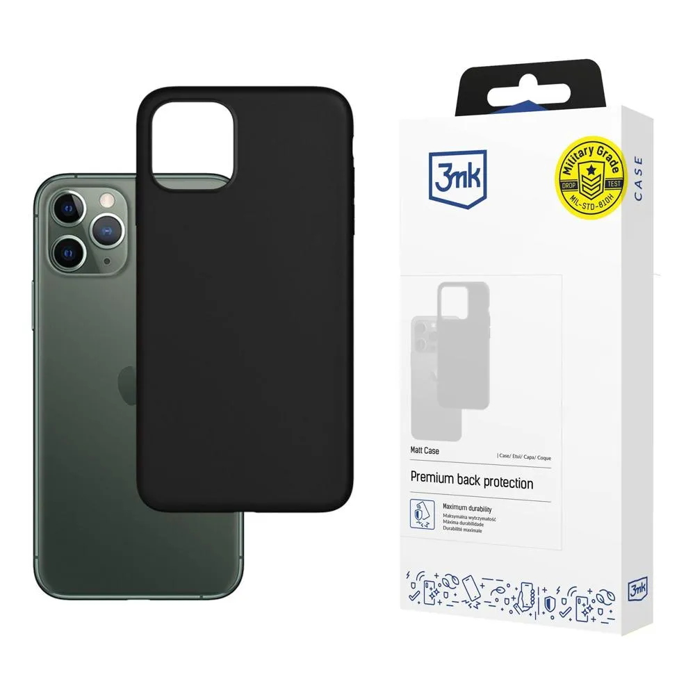 Dėklas Apple iPhone 12/12 Pro - 3mk Matt Case Black