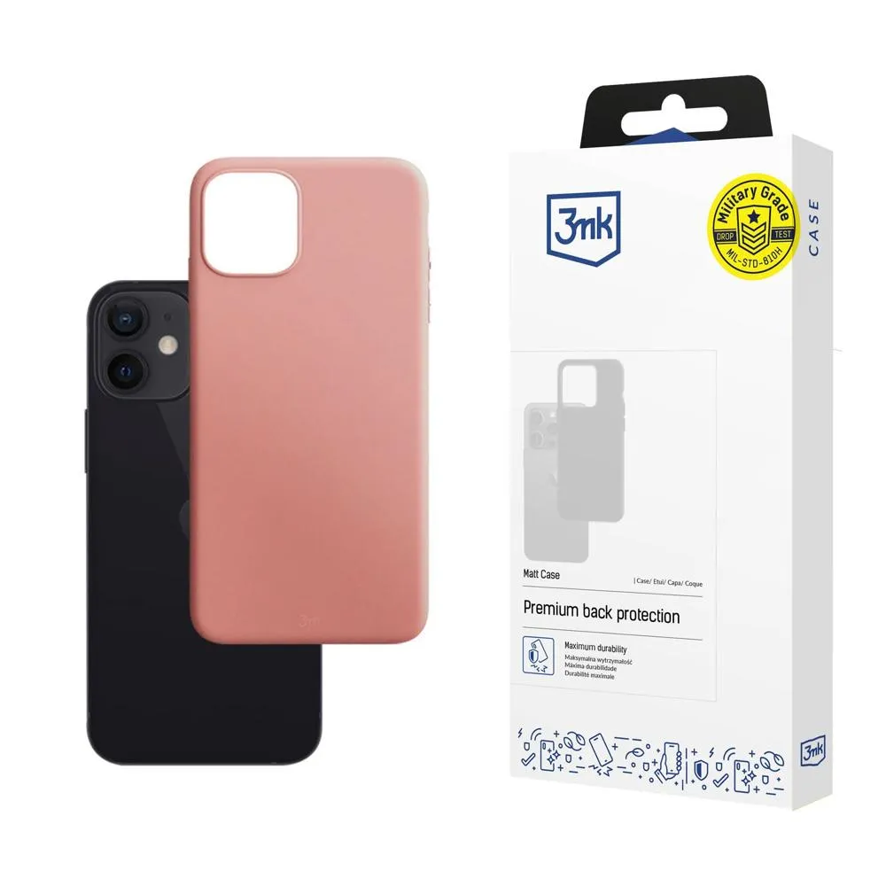 Dėklas Apple iPhone 12 Mini - 3mk Matt Case Lychee