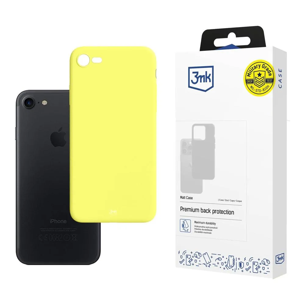 Dėklas Apple iPhone 7/8/SE 2020/2022 - 3mk Matt Case Lime