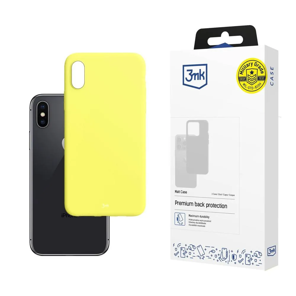 Dėklas Apple iPhone X/XS - 3mk Matt Case Lime