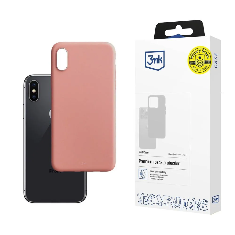 Dėklas Apple iPhone X/XS - 3mk Matt Case Lychee