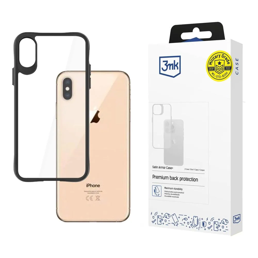 Deklas Apple iPhone Xs Max - 3mk Satin Armor Case+