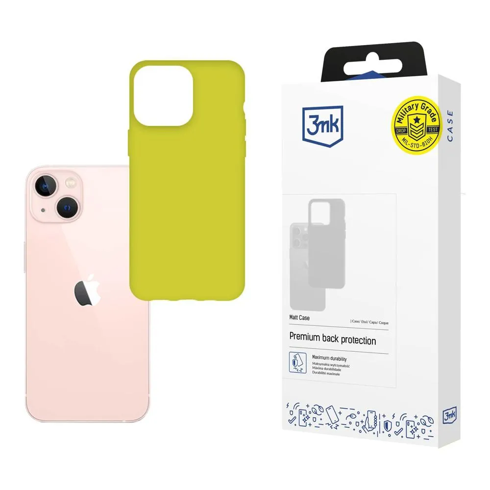 Dėklas Apple iPhone 14 - 3mk Matt Case Lime
