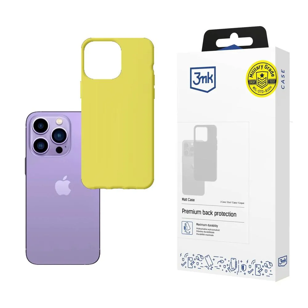 Dėklas Apple iPhone 14 Pro - 3mk Matt Case Lime