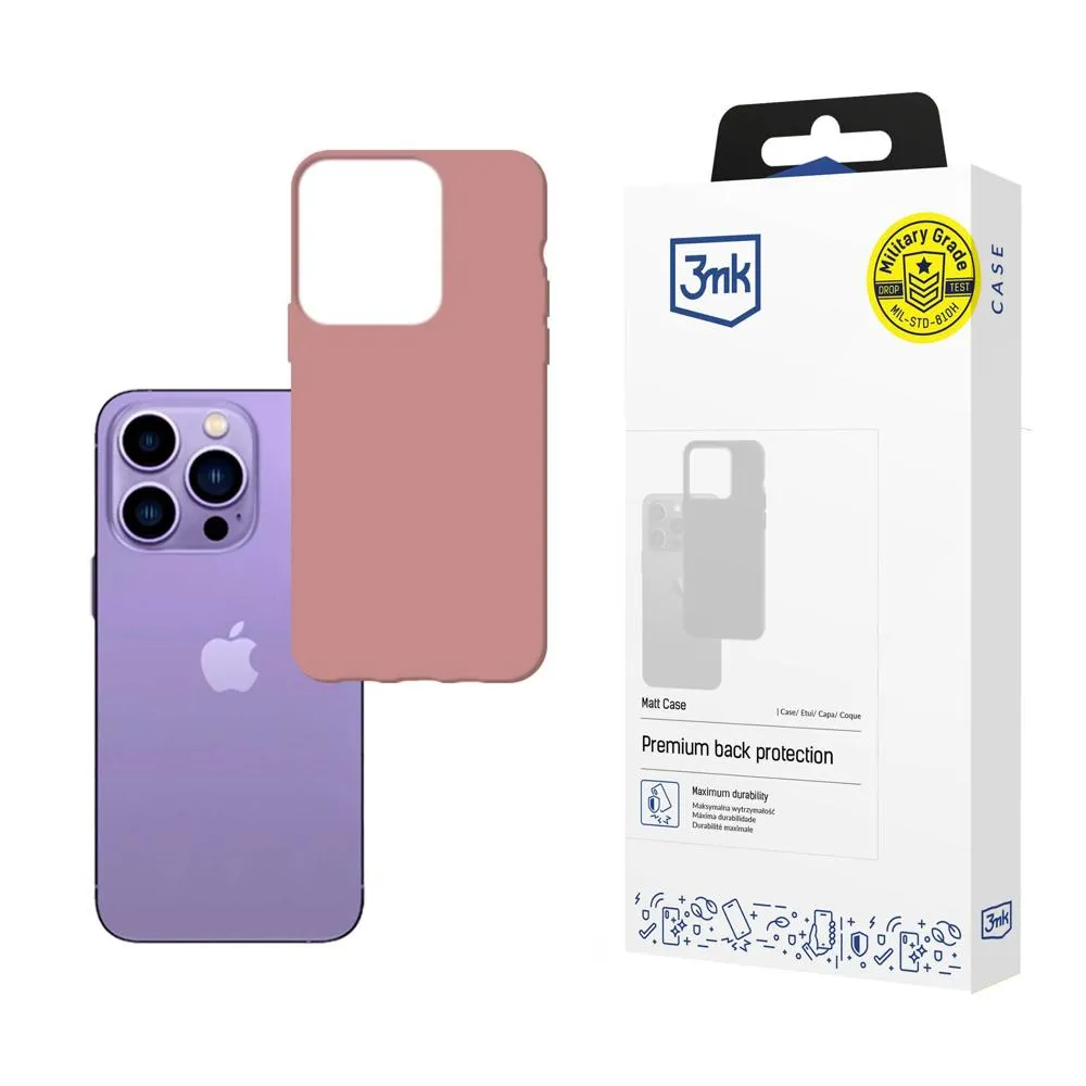 Dėklas Apple iPhone 14 Pro Max - 3mk Matt Case Lychee