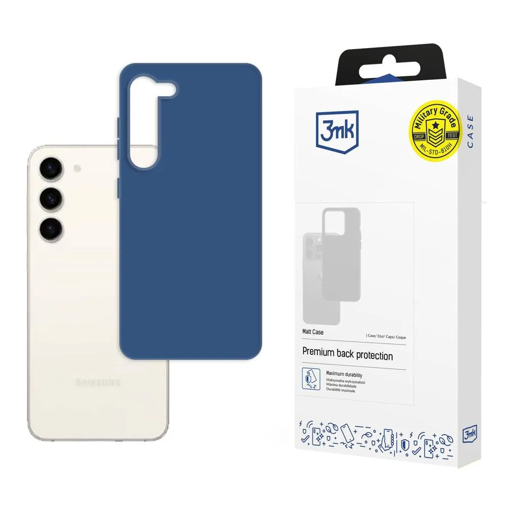 Dėklas Samsung Galaxy S23+ - 3mk Matt Case Blueberry