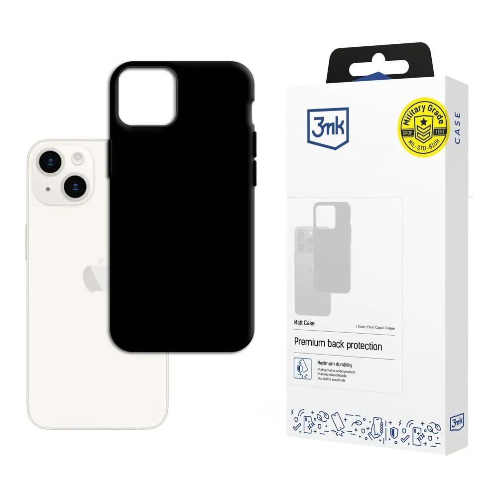 Deklas Apple iPhone 15 - 3mk Matt Case Black