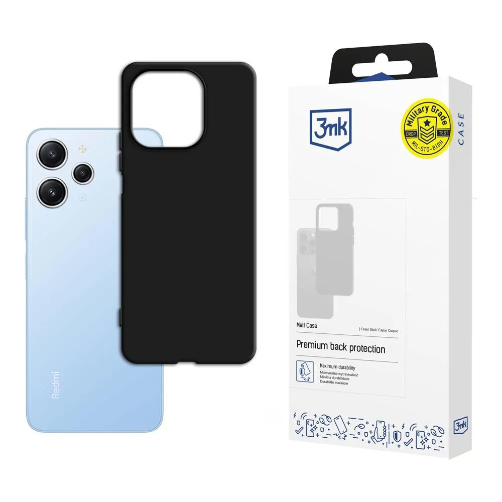 Deklas Xiaomi Redmi 12 - 3mk Matt Case Black