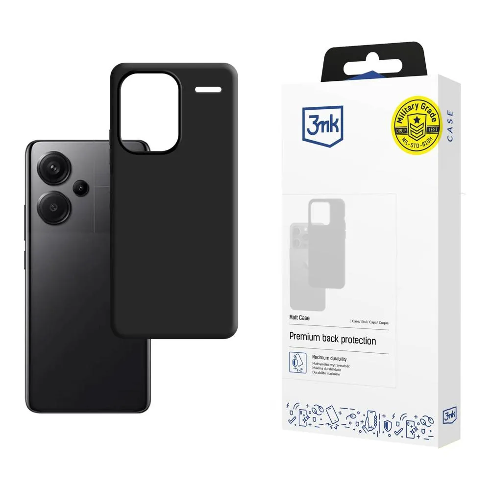 Deklas Redmi Note 13 Pro+ - 3mk Matt Case Black