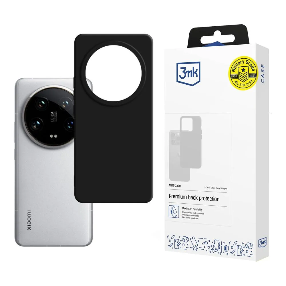 Dėklas Xiaomi 14 Ultra - 3mk Matt Case Black