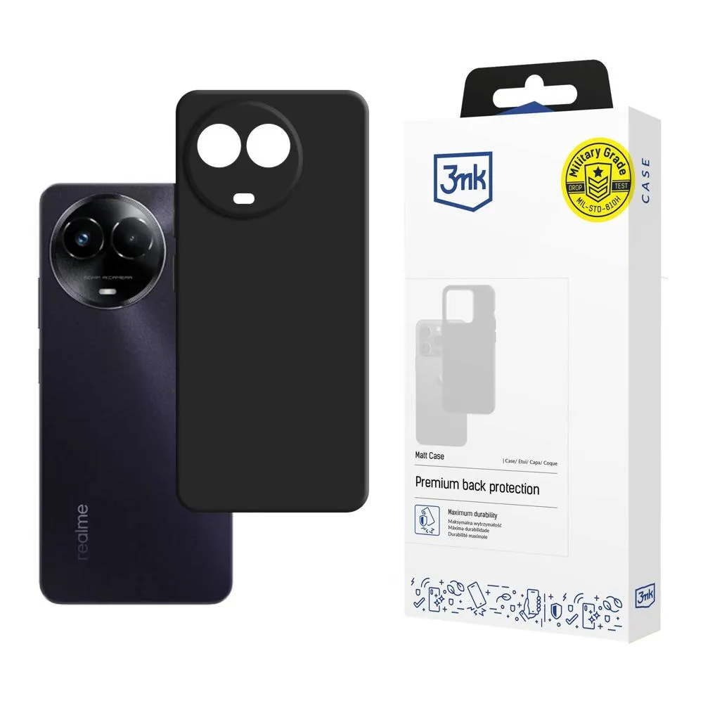 Dėklas Realme C67 5G - 3mk Matt Case Black