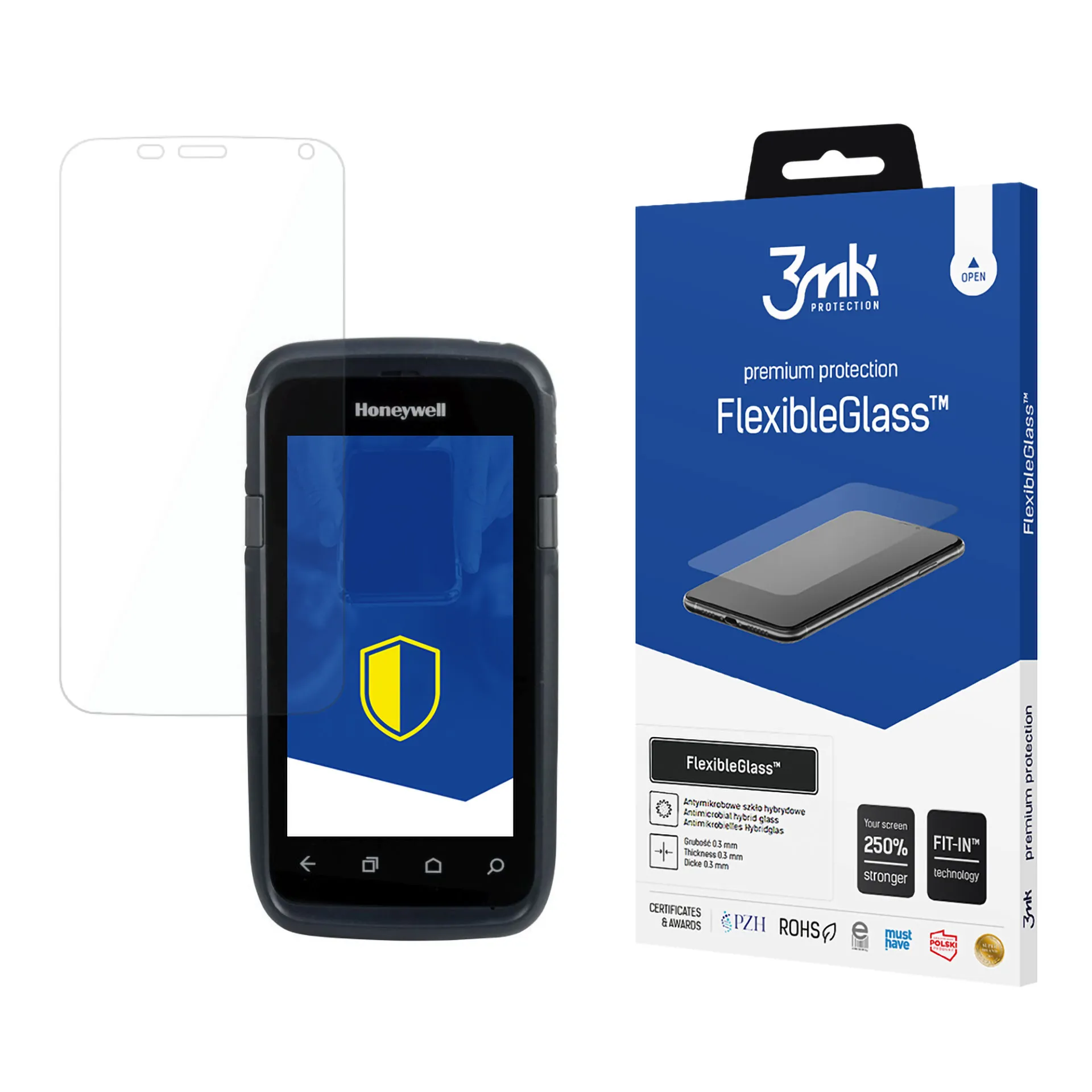 Neskaidomas hibridinis stiklas [modeliui] - 3mk FlexibleGlass™