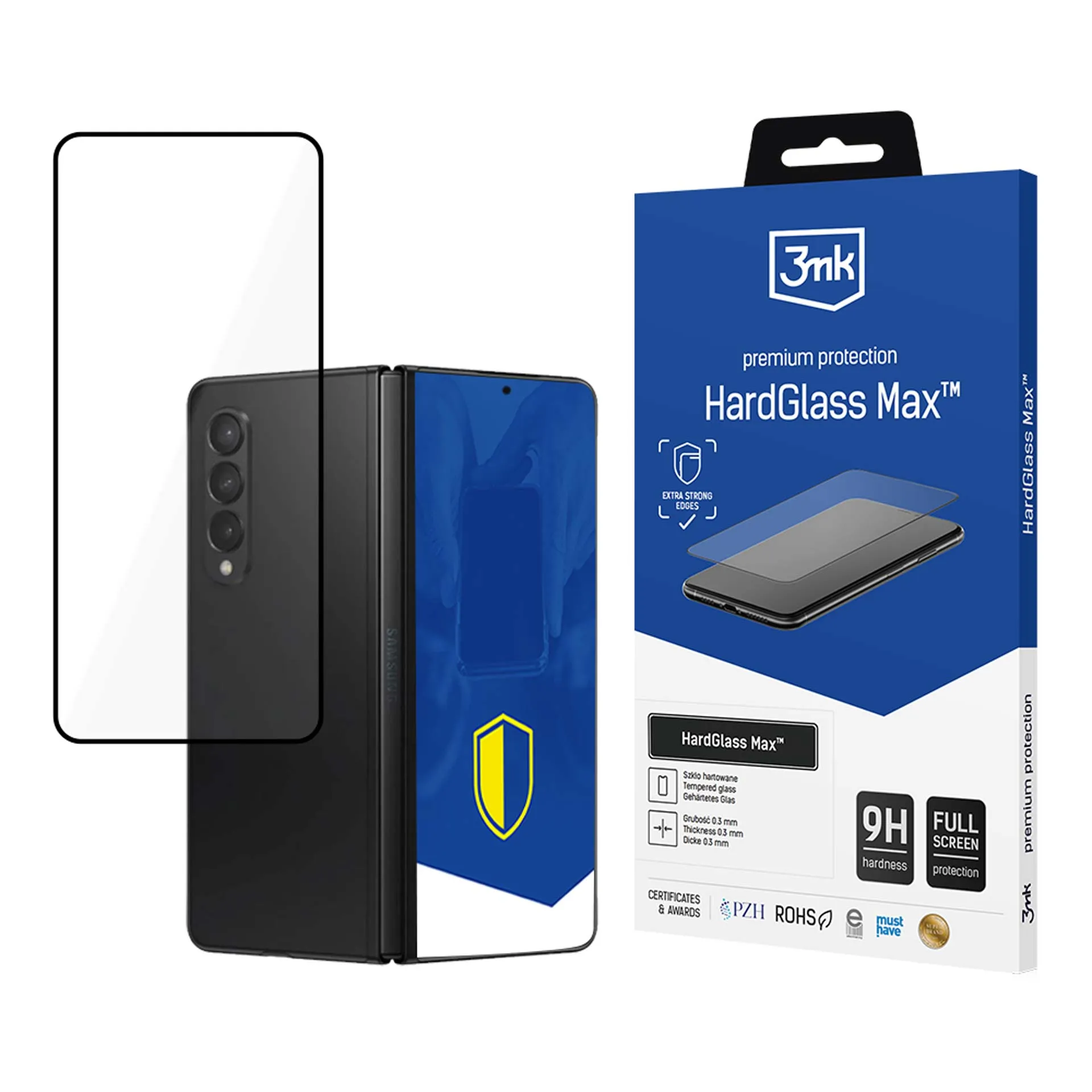 Grūdintas apsauginis stiklas Samsung Galaxy Z Fold 5 (Front) - 3mk HardGlass Max