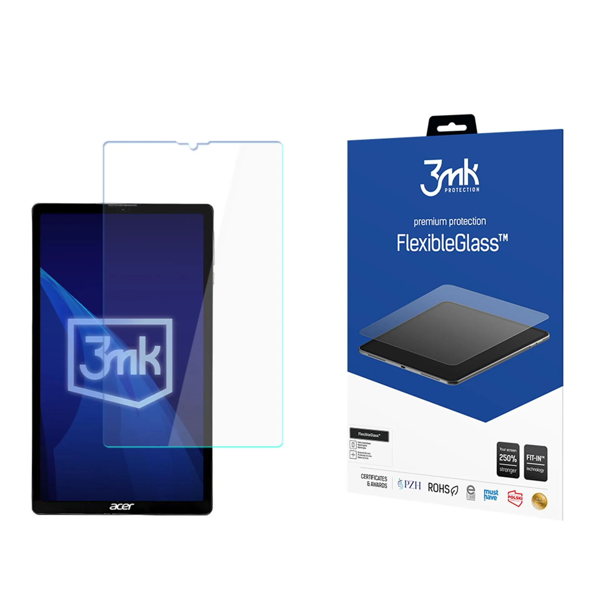 Netrapus hibridinis stiklas Acer Iconia iM9-12M - 3mk FlexibleGlass