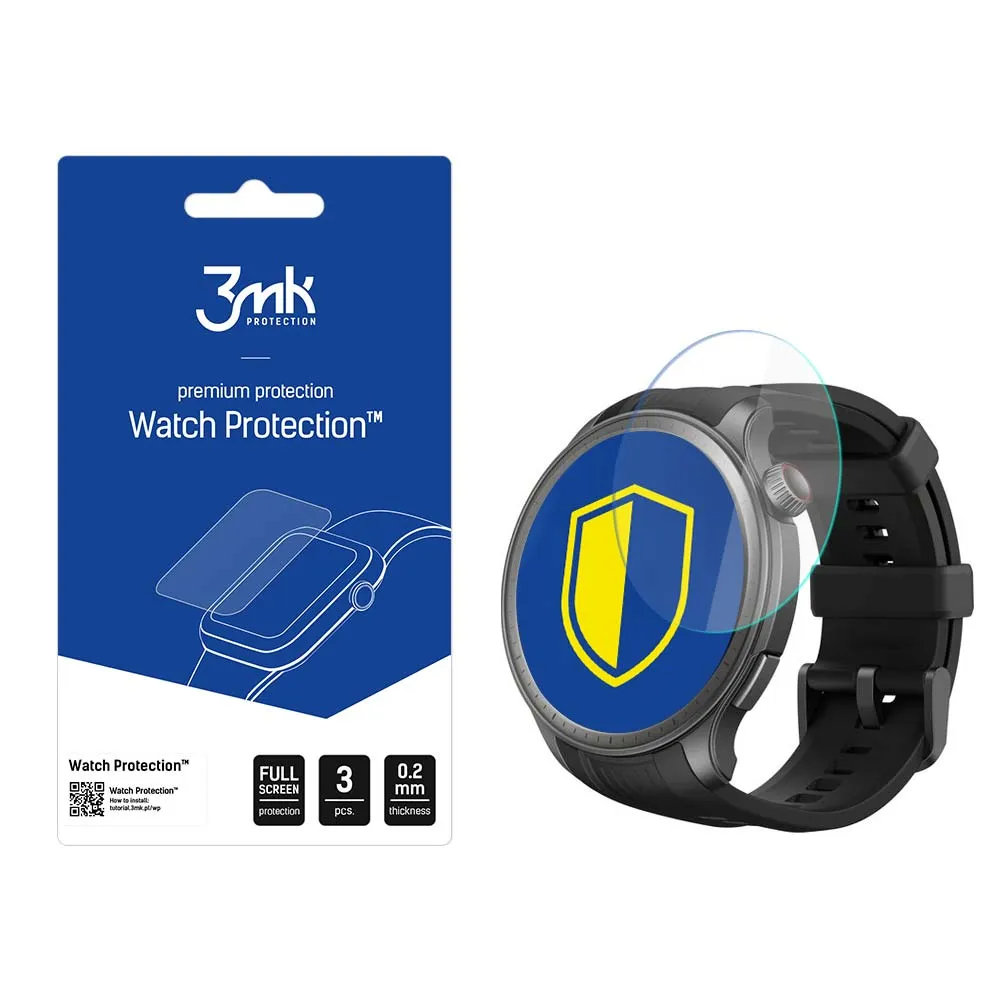 Apsauginis stiklas išmaniojo laikrodžio ekranui Amazfit Balance - 3mk Watch Protection
