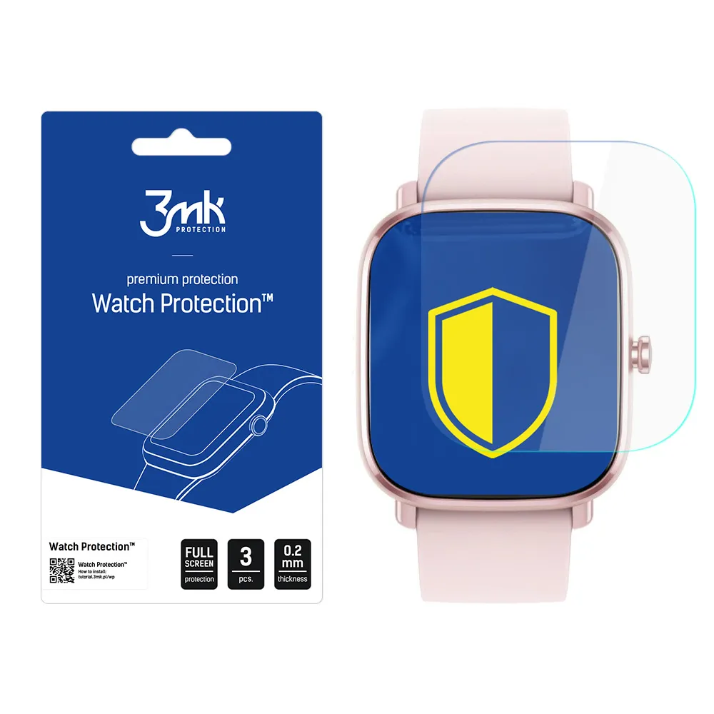 Apsauginė plėvelė išmaniajam laikrodžiui Amazfit GTS 2 Mini - 3mk Watch Protection