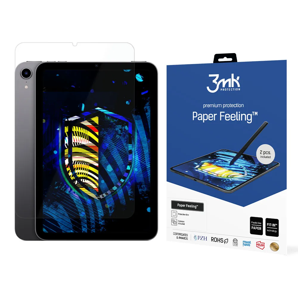 Apsaugine plevele Apple iPad Mini 6/Apple iPad Mini 7 - 3mk Paper Feeling (2 vnt.)