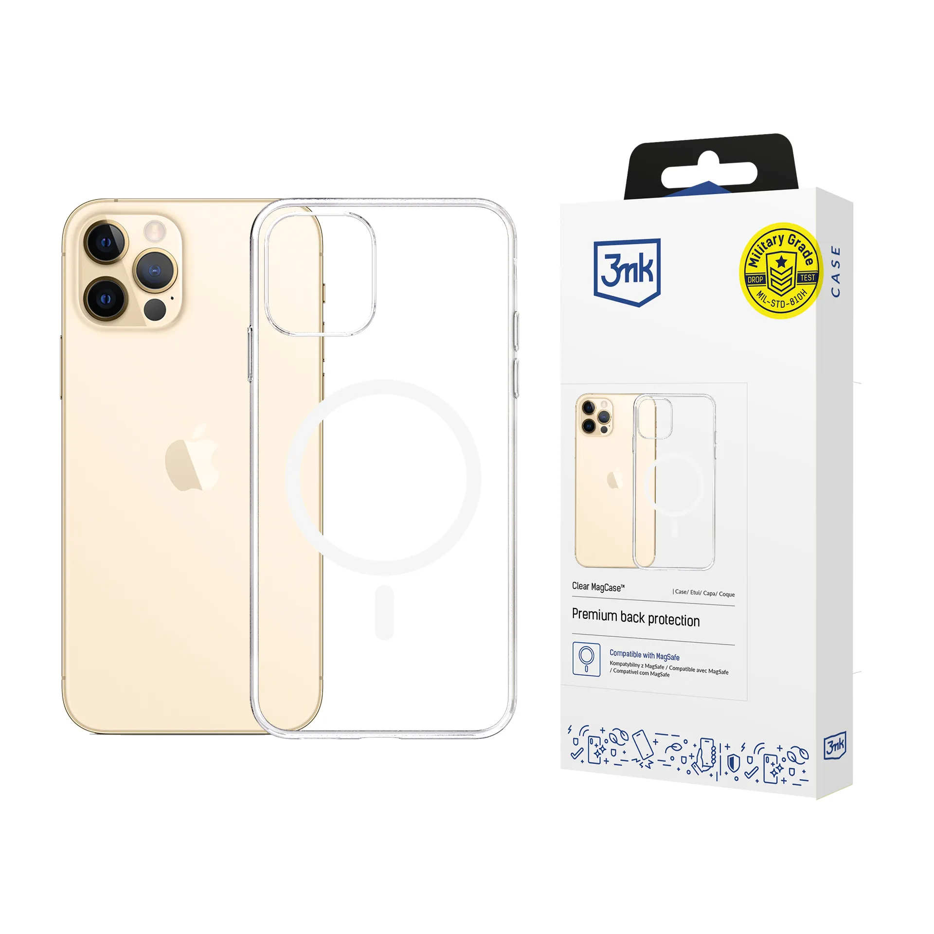 Dėklas Apple iPhone 12 Pro Max - 3mk Clear MagCase