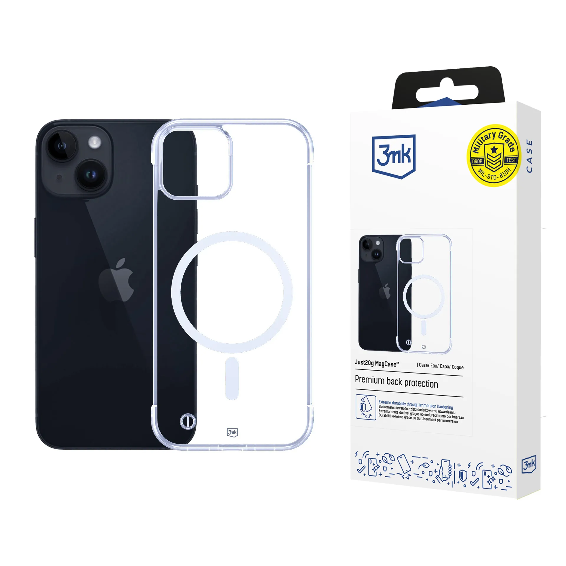 Ultralengvas deklas Apple iPhone 14 - 3mk Just20g MagCase™