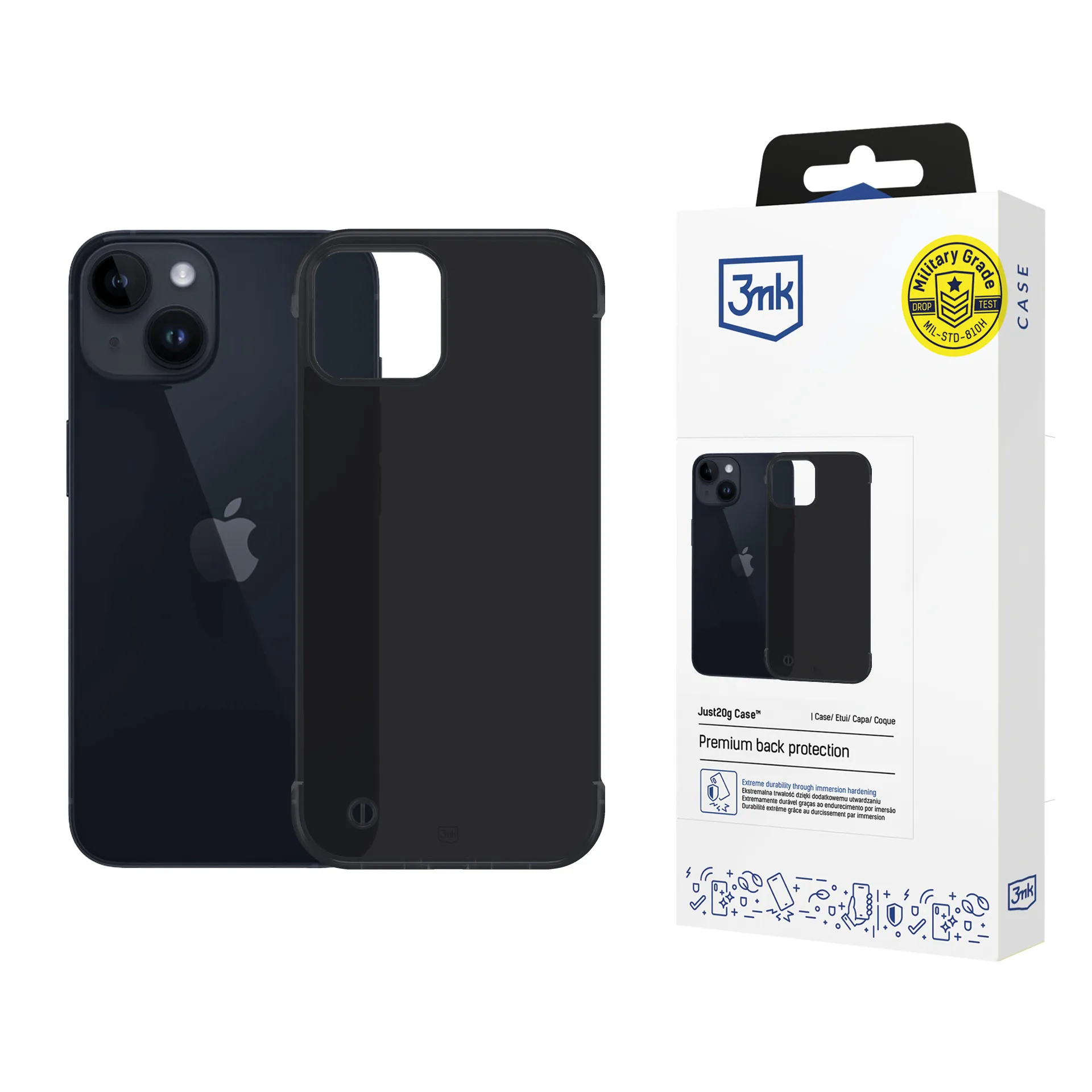 Ultralengvas dėklas Apple iPhone 14 Plus - 3mk Just20g Matt Case