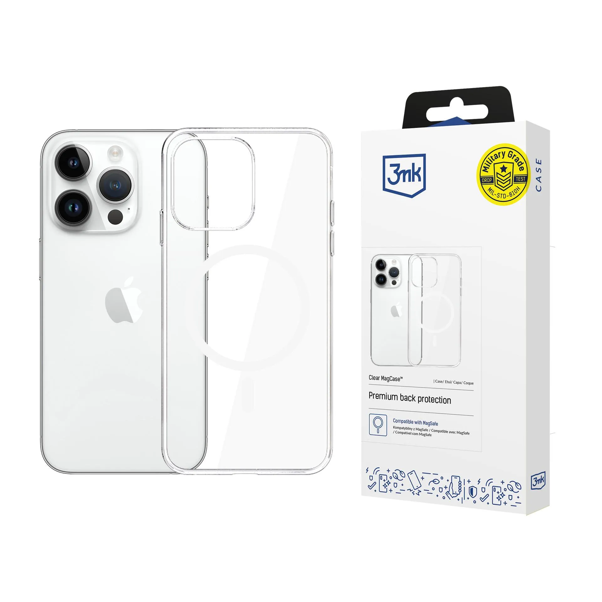 Dėklas Apple iPhone 14 Pro Max - 3mk Clear MagCase