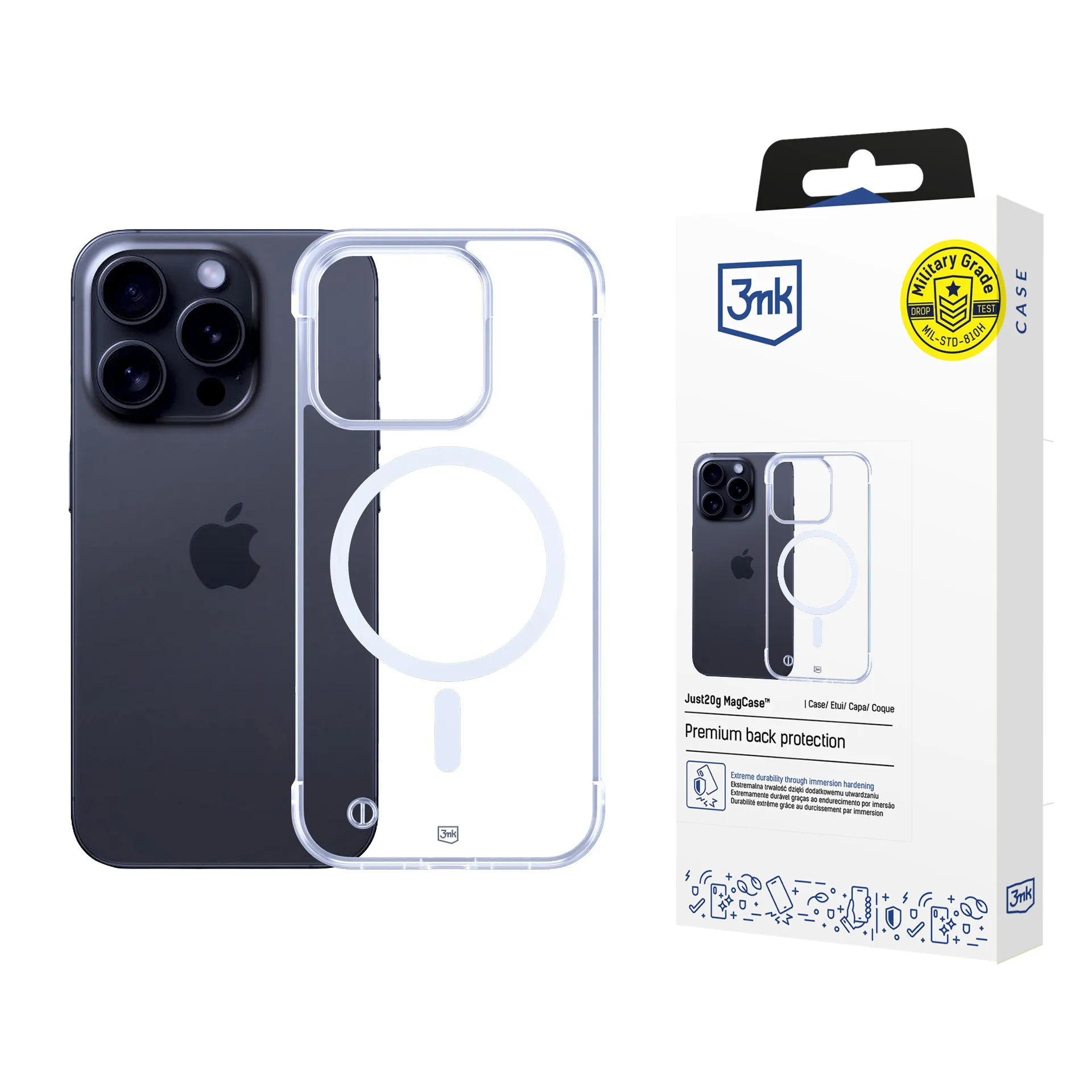 Ultralengvas deklas Apple iPhone 14 Pro Max - 3mk Just20g MagCase™