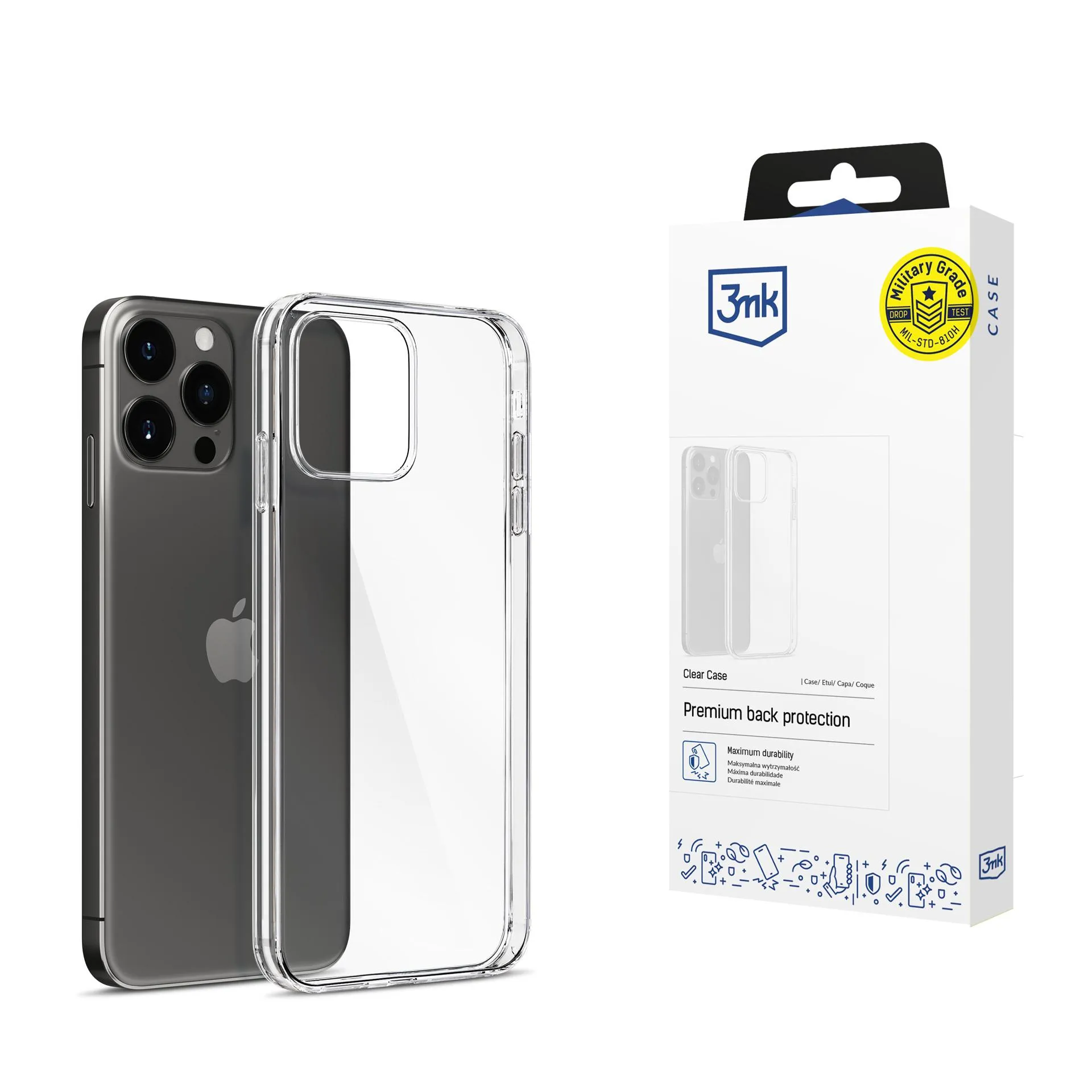 Deklas Apple iPhone 15 Pro - 3mk Clear Case
