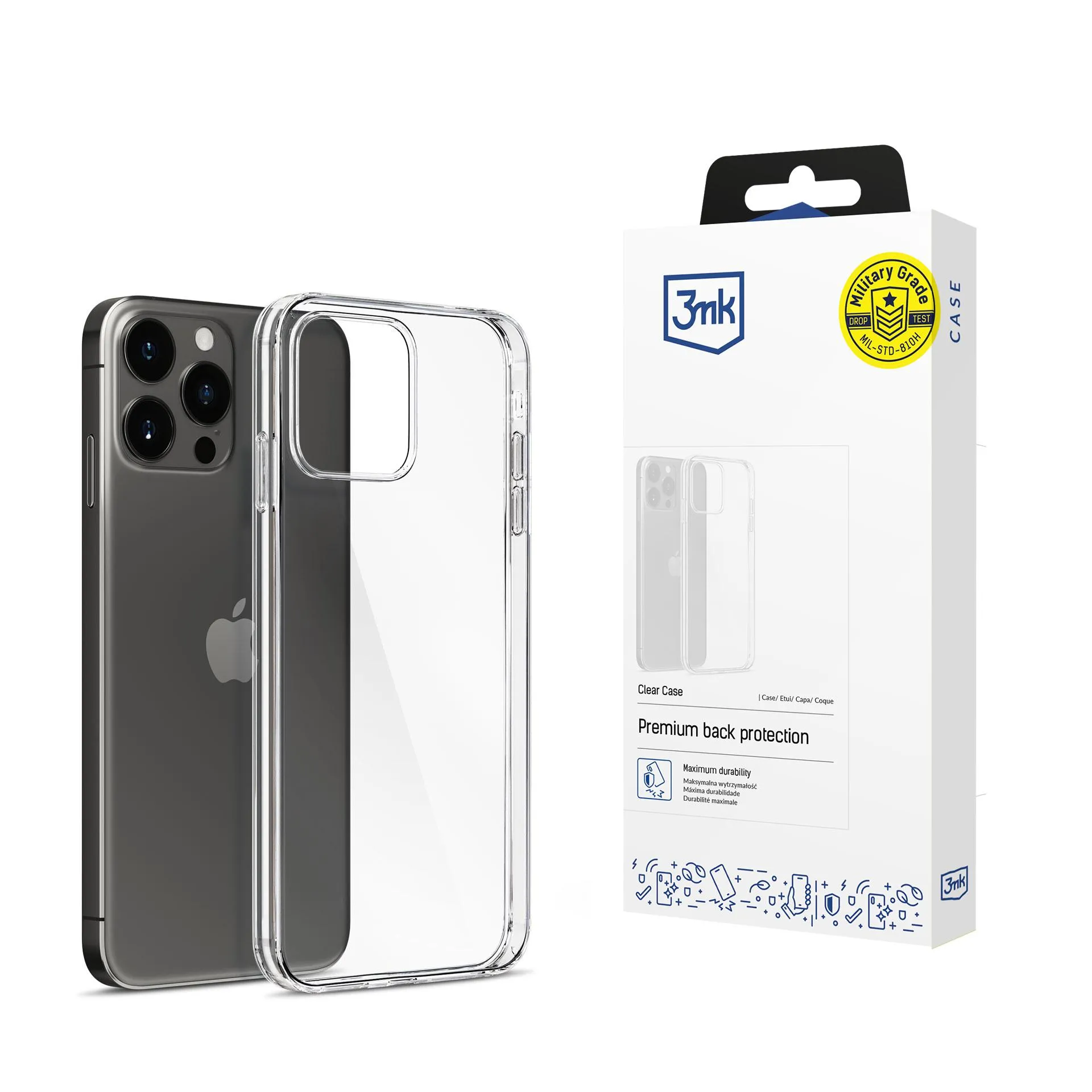 Dėklas Apple iPhone 15 Pro Max - 3mk Clear Case
