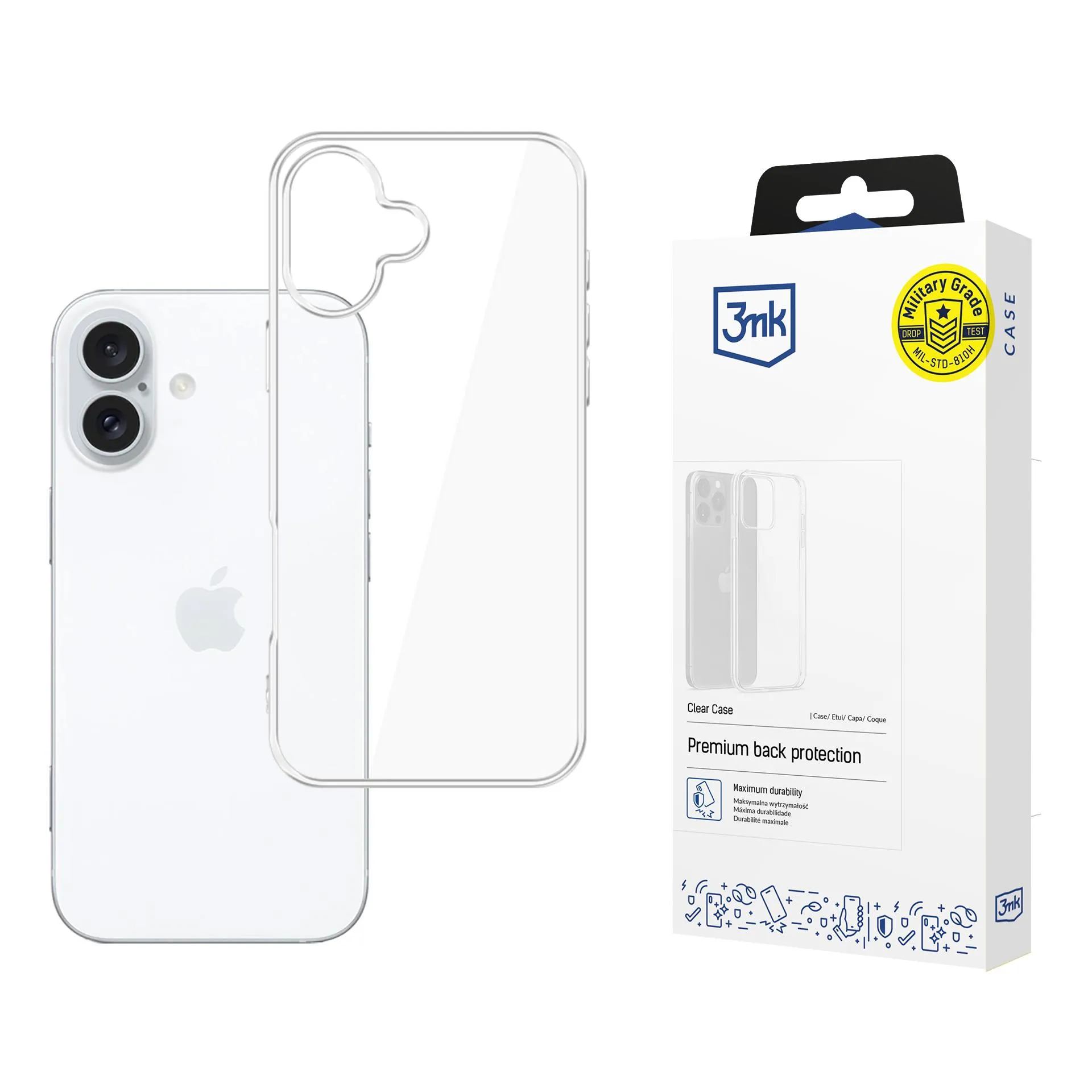 Deklas Apple iPhone 16 Plus - 3mk Clear Case