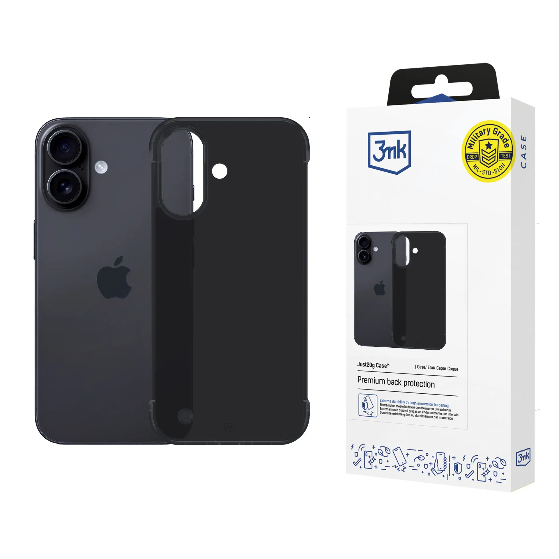 Ultralengvas deklas Apple iPhone 16 Plus - 3mk Just20g Matt Case