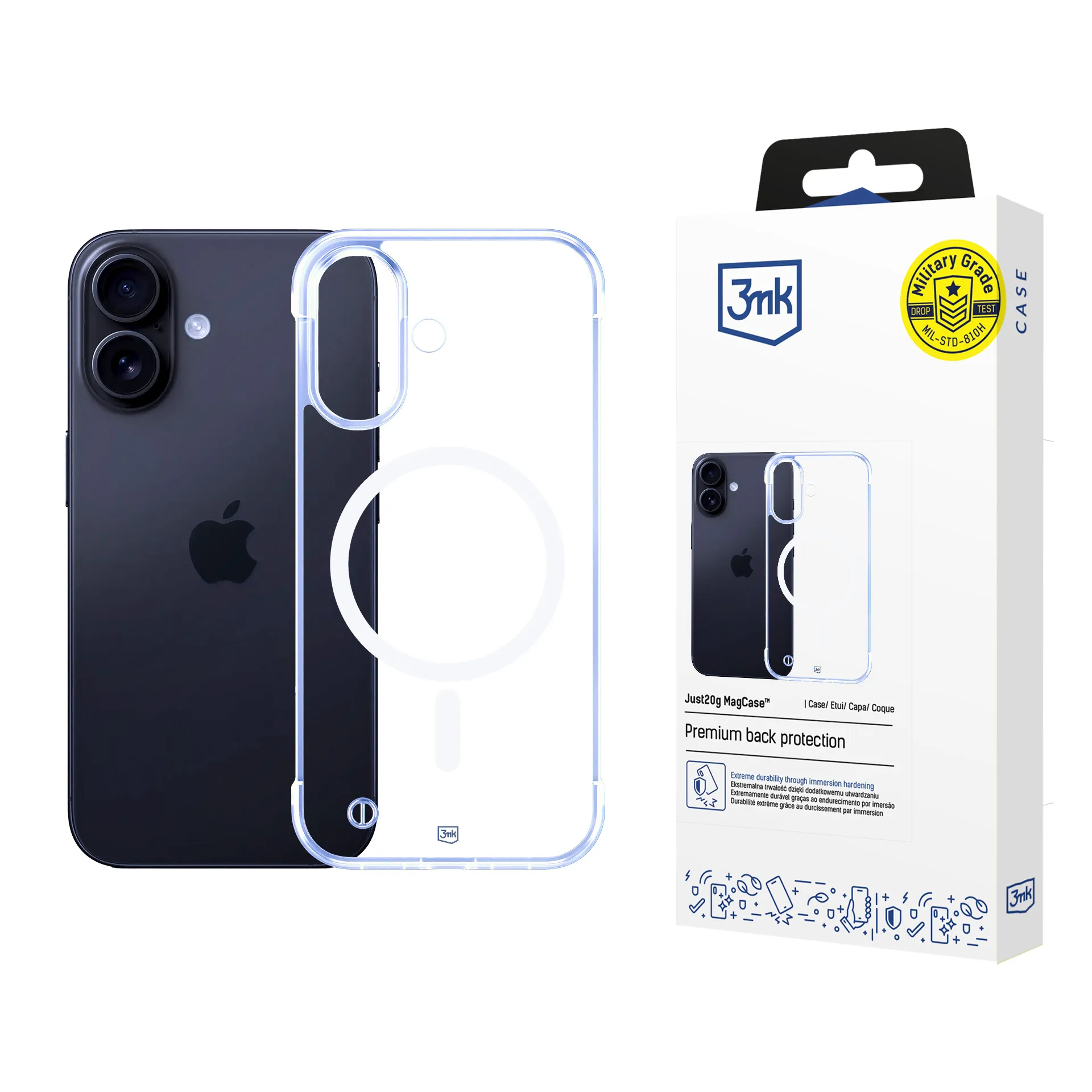 Ultralengvas deklas Apple iPhone 16 Plus - 3mk Just20g MagCase™