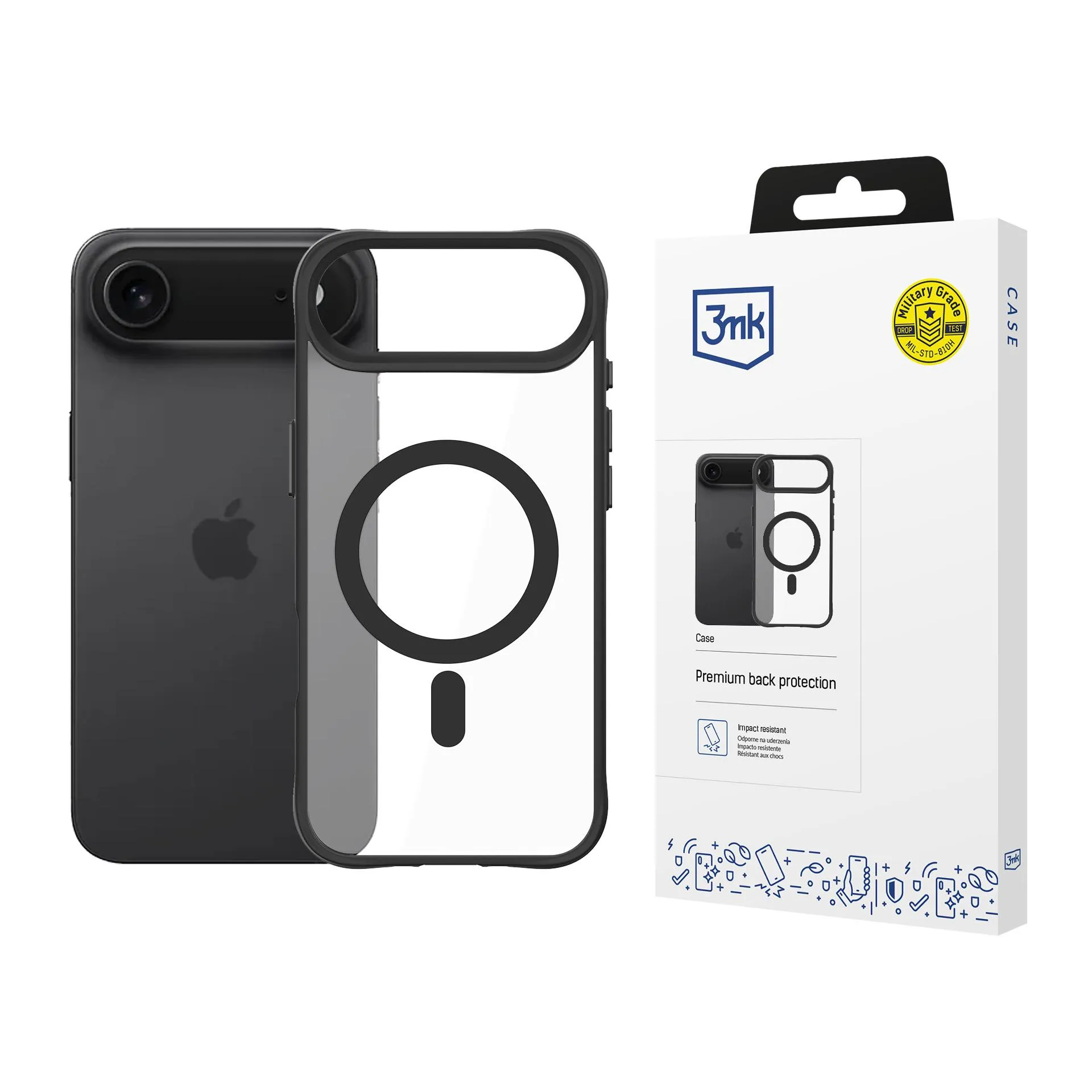 Dėklas Apple iPhone 17 Air - 3mk Satin Armor MagCase