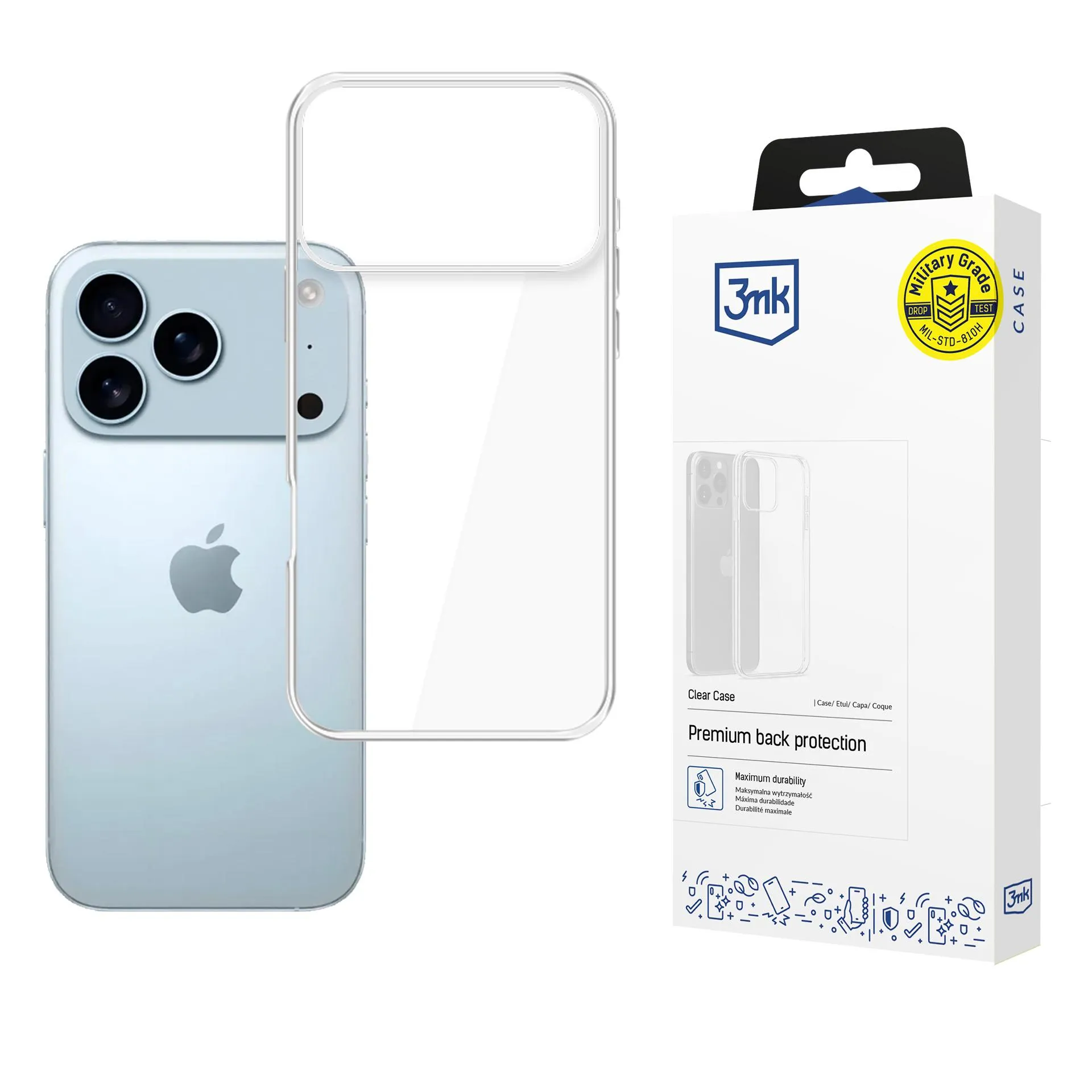 Dėklas Apple iPhone 17 Pro - 3mk Clear Case