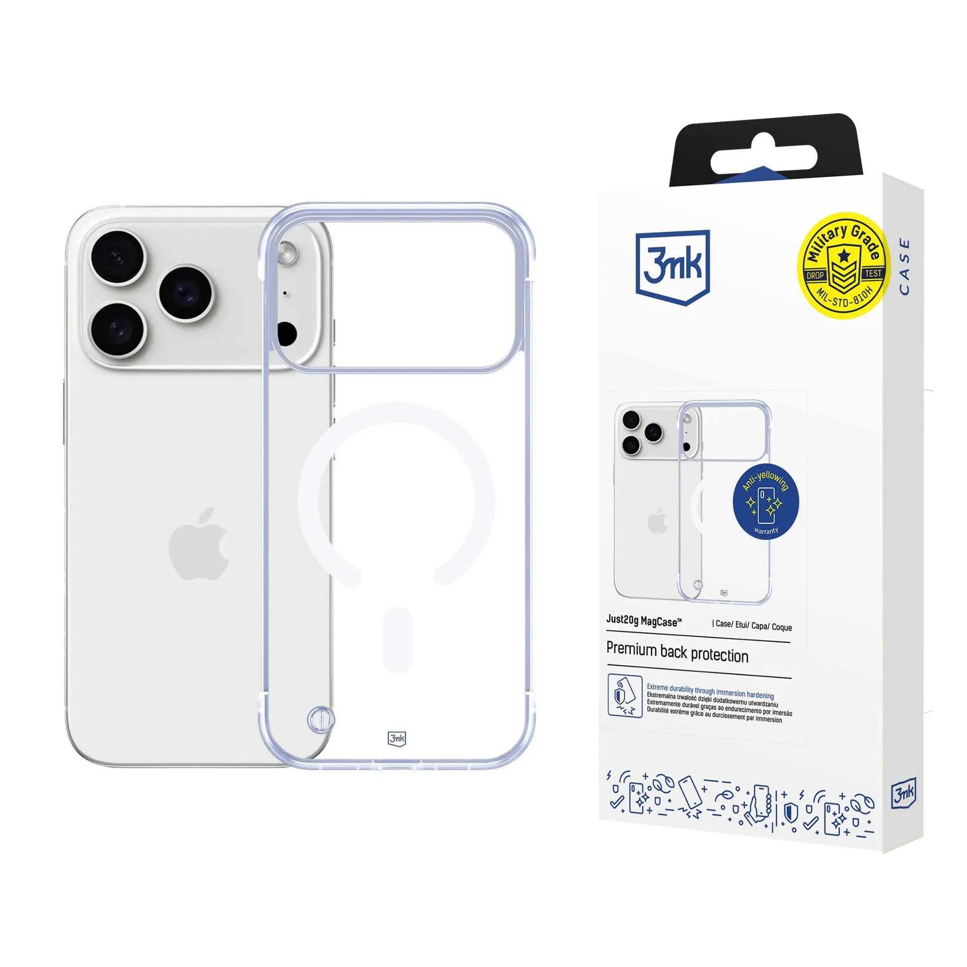 Ultralengvas dėklas Apple iPhone 17 Pro - 3mk Just20g MagCase™