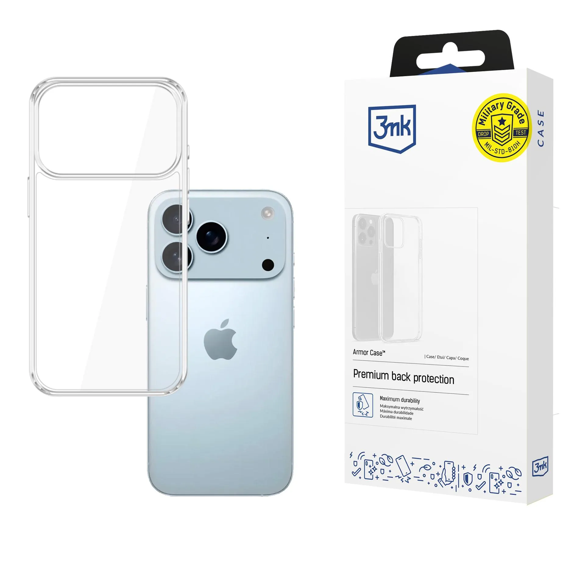 [Pancerne dėklas Apple iPhone 17 Pro Max - 3mk Armor Case]