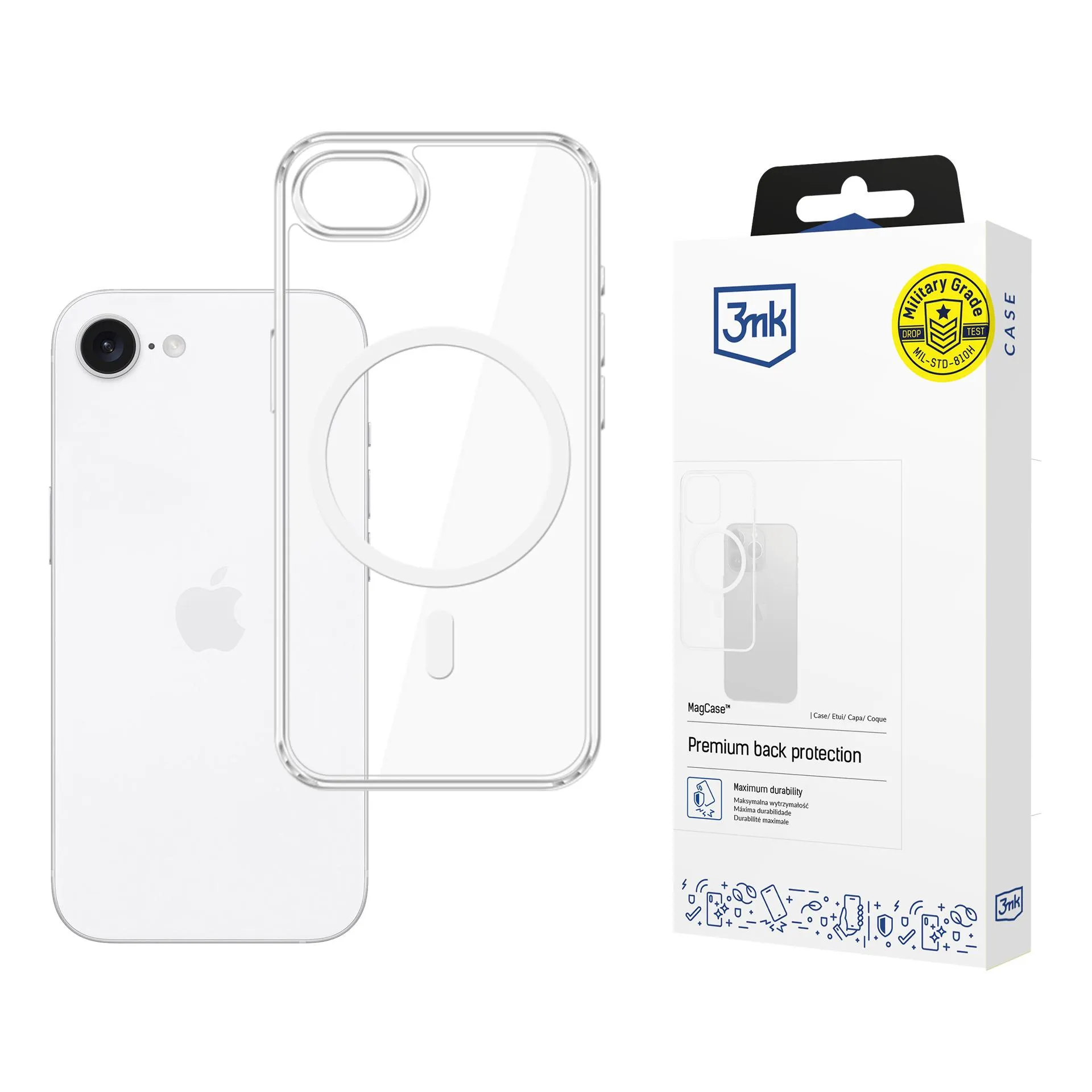 Sustiprintas dėklas Apple iPhone 16E - 3mk MagCase
