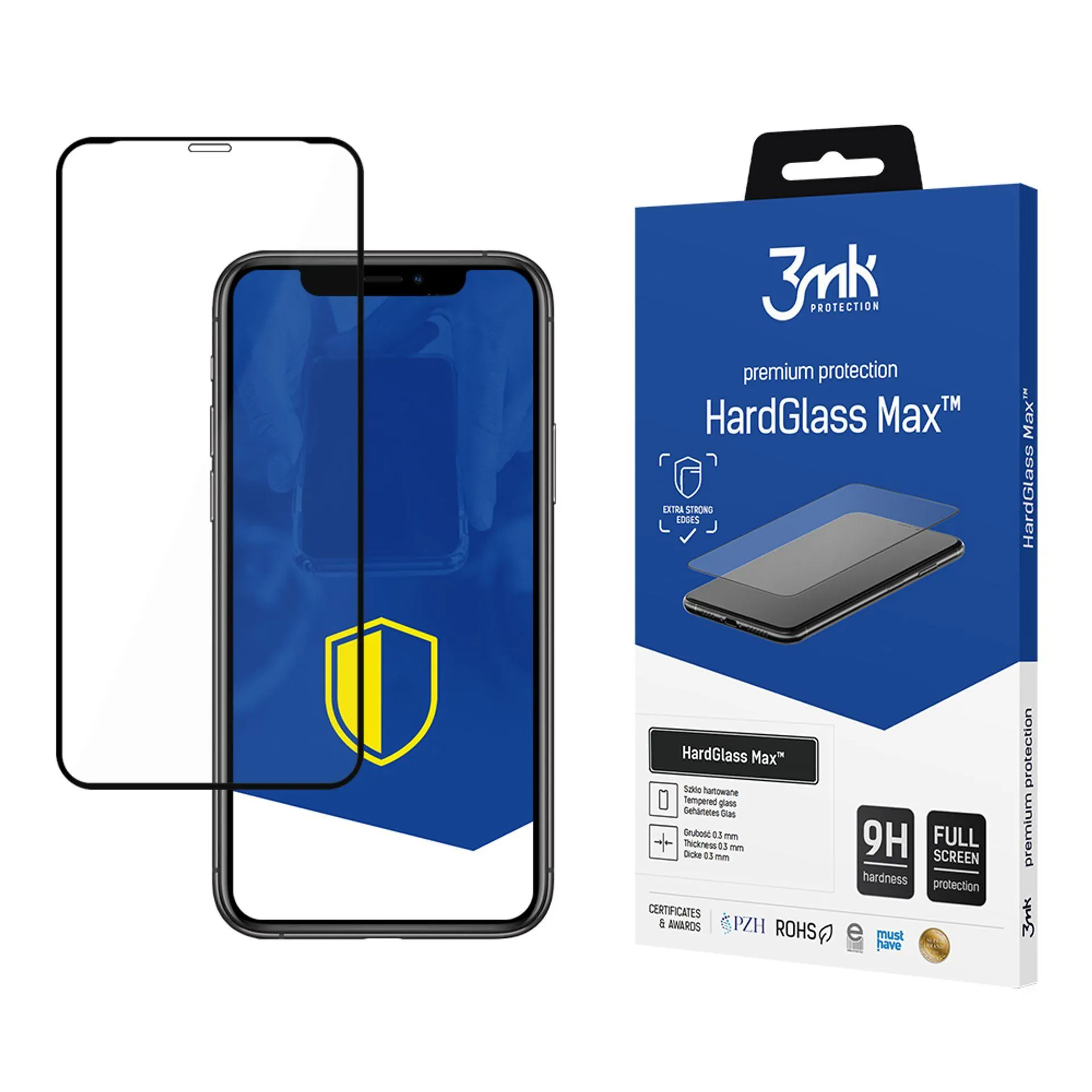 Grūdintas apsauginis stiklas Apple iPhone Xr - 3mk HardGlass Max
