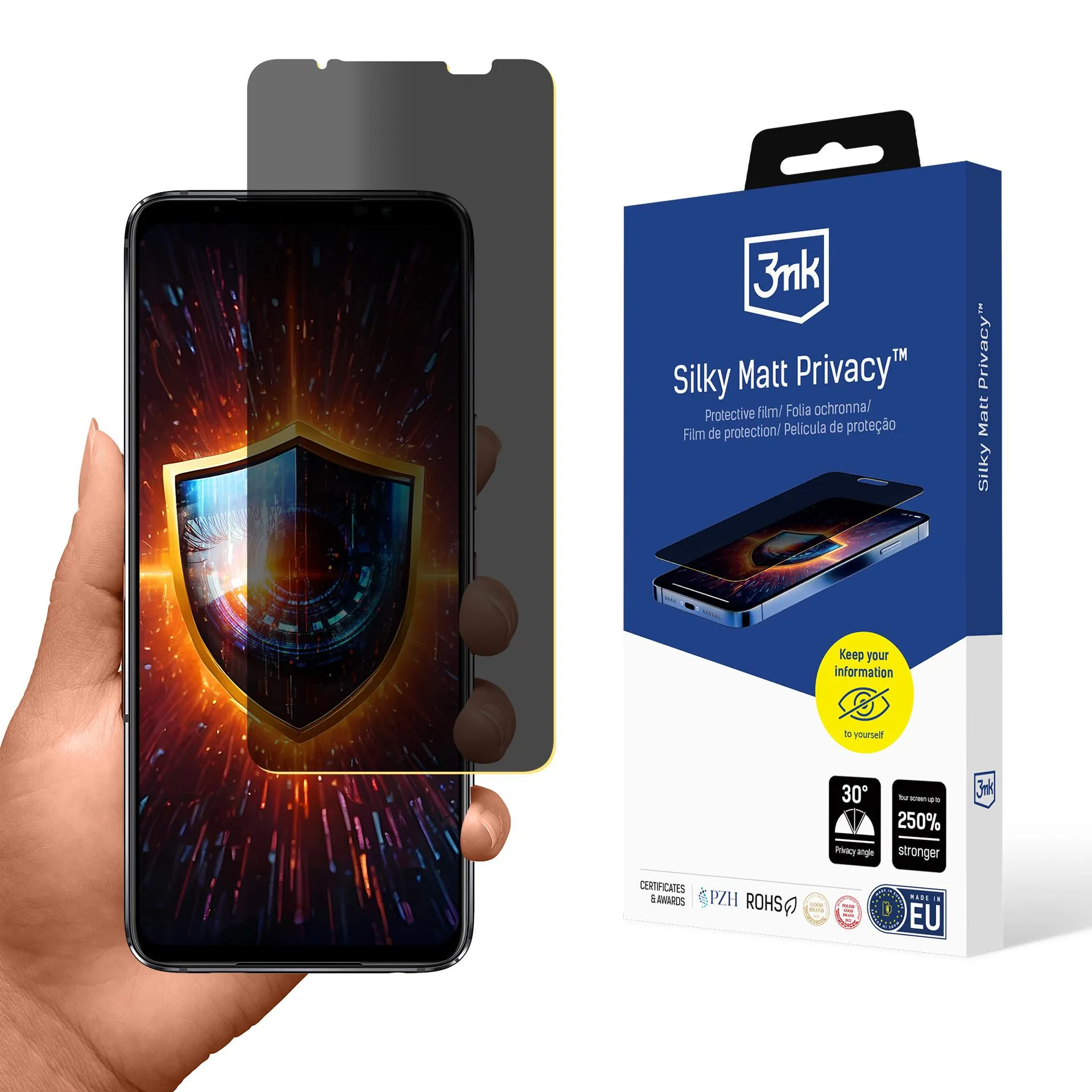 Folia privatizuojanti prie Asus ROG Phone 6 - 3mk Silky Matt Privacy