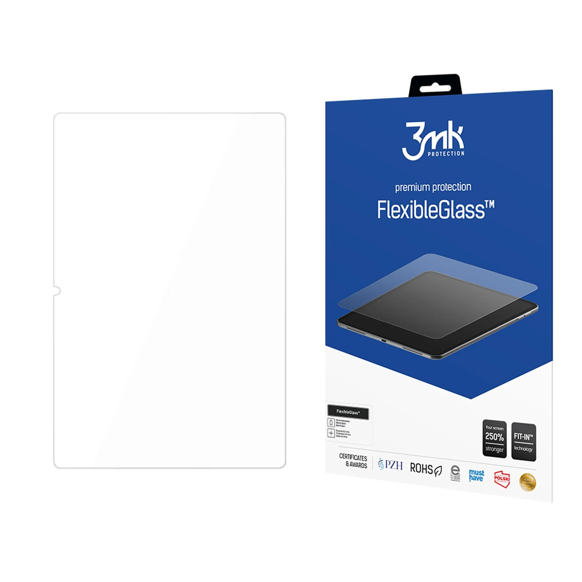 Netrapus hibridinis stiklas Doogee T10 Pro - 3mk FlexibleGlass