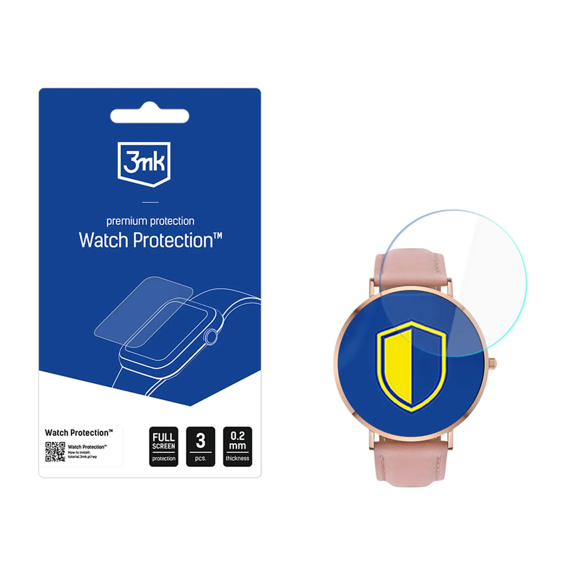 Apsauginė plėvelė išmaniajam laikrodžiui Garett Verona 2 Glow - 3mk Watch Protection